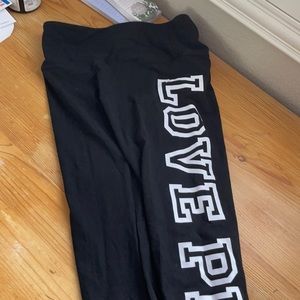 Pink leggings size large